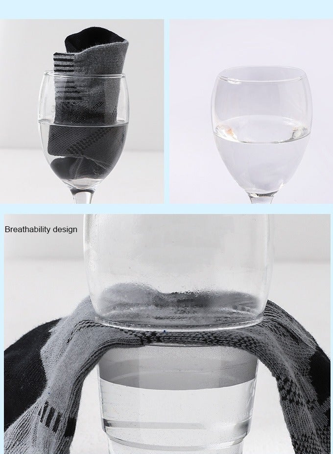 infino جوارب رياضية للرجال (عبوة 5) - منخفضة الطول، تمتص العرق، مقاومة للرائحة، راحة في جميع الفصول - مثالية للحياة النشطة، الجري، والارتداء اليومي - مجموعة الجوارب النهائية للرجال - Image 5