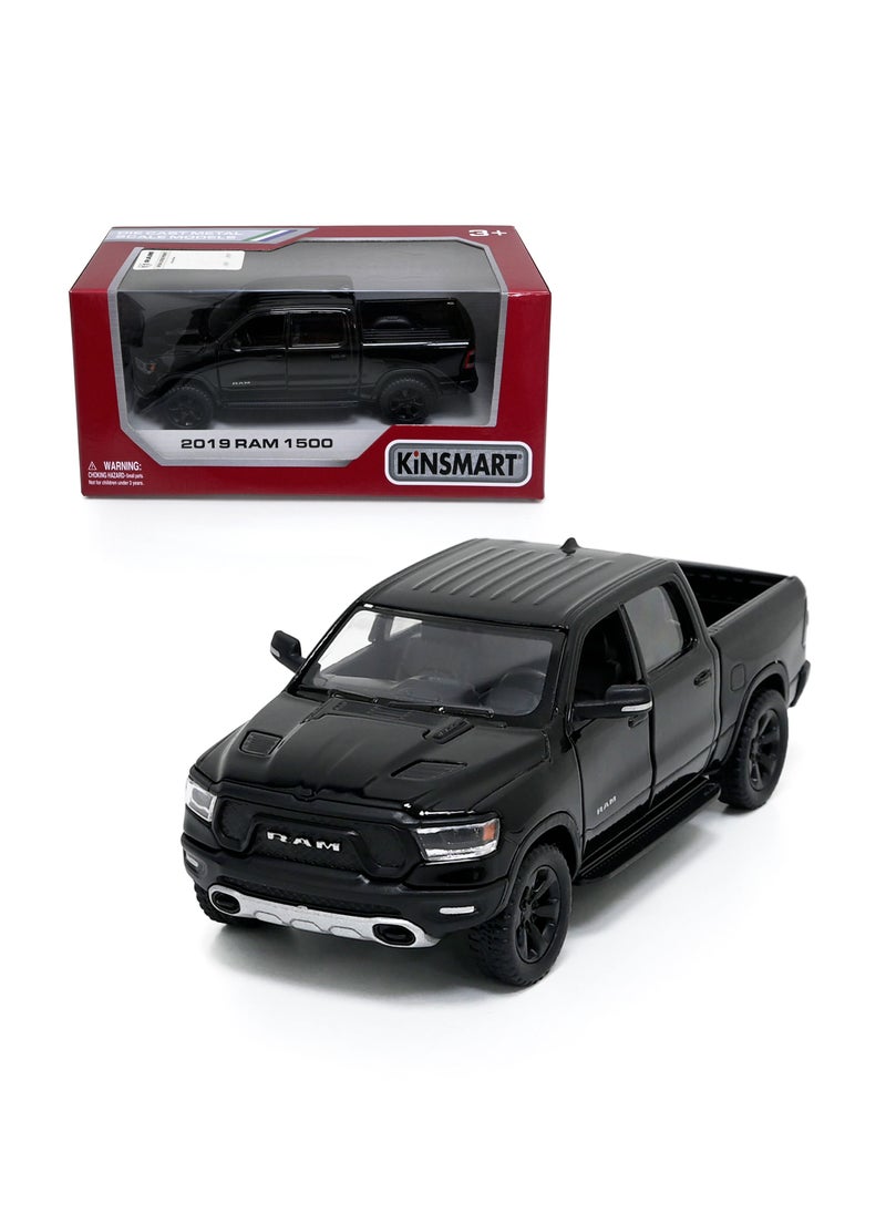 Kinsmart 2019 RAM 1500 1/46 Scale Die Cast Metal Doors Openable Pull Back Action Toy Car  - Image 1