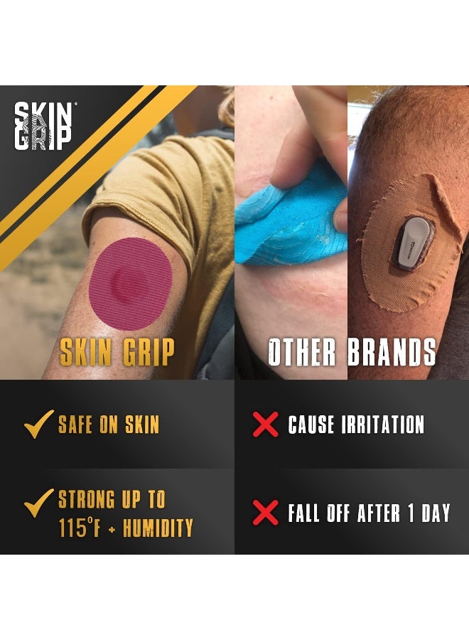 Skin Grip CGM Patches for Medtronic Guardian (20-Pack), Waterproof & Sweatproof for 10-14 Days, Pre-Cut Adhesive Tape, Continuous Glucose Monitor Protection(Power Pack) - Image 2