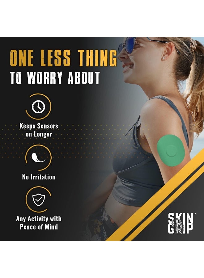 Skin Grip CGM Patches for Medtronic Guardian (20-Pack), Waterproof & Sweatproof for 10-14 Days, Pre-Cut Adhesive Tape, Continuous Glucose Monitor Protection(Power Pack) - Image 3
