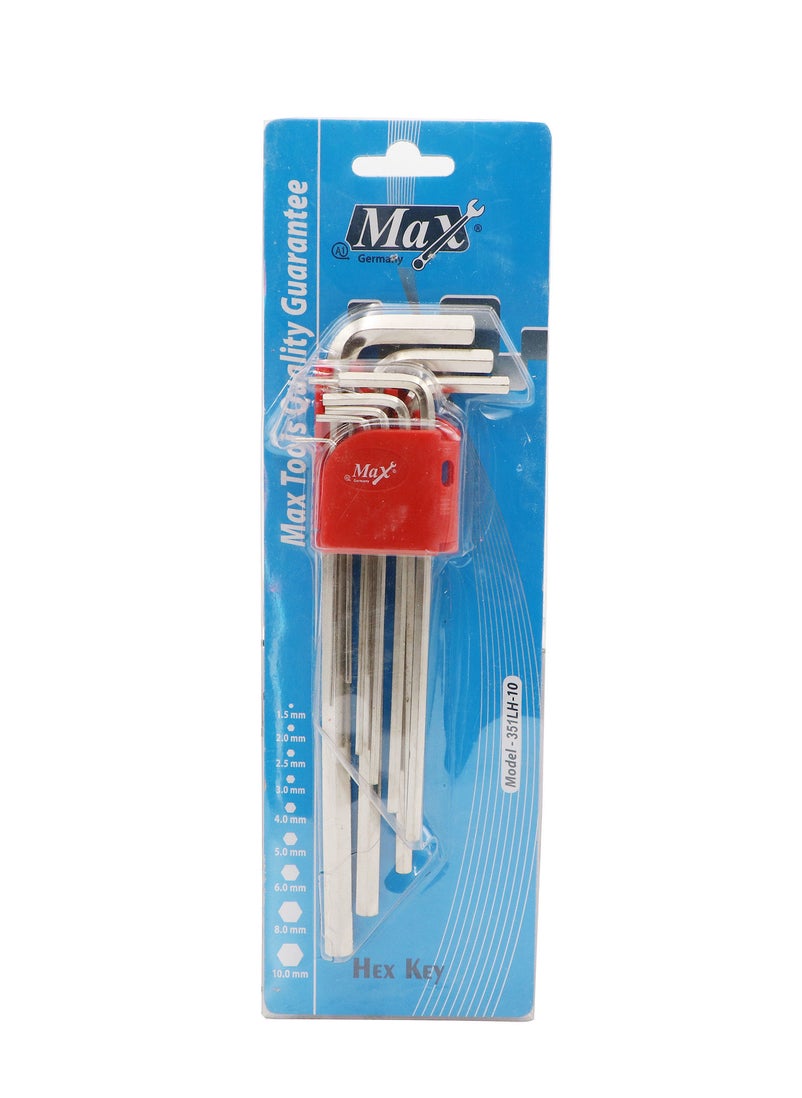 Max Germany Max Germany 351LH-10 Allen Long Key Set, 9 Pieces  - Image 3