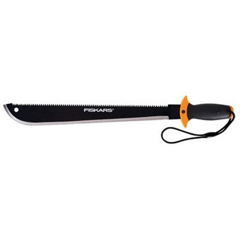Fiskars Machete Saw, Tempered Steel Blade, One-Handed Grip Handle with Secured Wrist Lanyard, 18 Inches