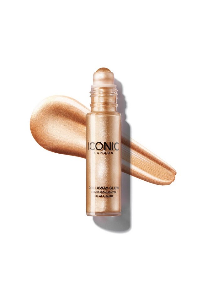 ICONIC LONDON ICONIC LONDON Rollaway Glow | Liquid Highlighter for a Radiant Glow, Cruelty-Free, Vegan Makeup (Champagne Chic) 0.27 Fl oz  - Image 1