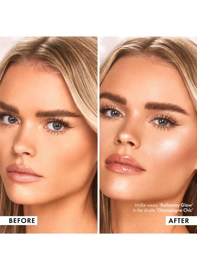 ICONIC LONDON ICONIC LONDON Rollaway Glow | Liquid Highlighter for a Radiant Glow, Cruelty-Free, Vegan Makeup (Champagne Chic) 0.27 Fl oz  - Image 5
