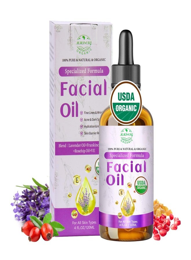 MMPANG Facial Oil, Organic Rosehip & Vitamin E Face Oil Blend, 4 Fl Oz - Image 1