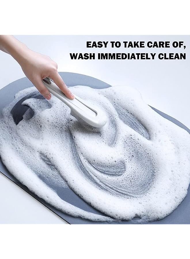 راكسوم دياتوم حمام حصيرة الحصير غرفة الاستحمام مجموعة عدم الانزلاق سريعة الجافة الحمام السجاد المضادة للانزلاق حمام ماتس للمنزل باب حصيرة المطبخ البساط (الوردي) - Image 4