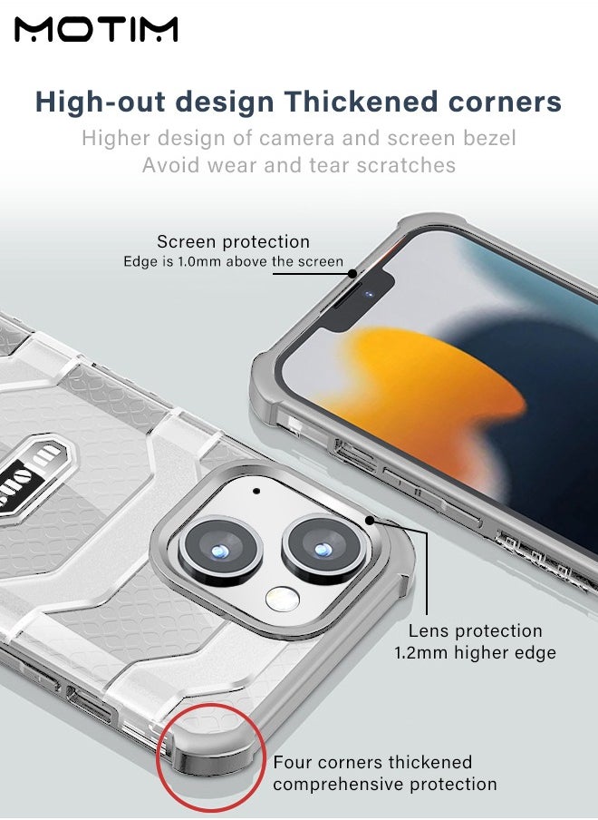 Motim Magnetic Case for iPhone 14/14 Plus, Compatible with MagSafe Shockproof Protection Cover, Military-Grade Airbag TPU Bumper Shockproof Anti-Scratch Cover, Drop Protection Phone Case  - Image 4