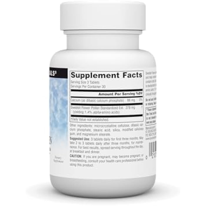 Source Naturals Swedish Flower Pollen Supports Prostate Function and Healthy Urine Flow* - 90 Tablets - Image 4