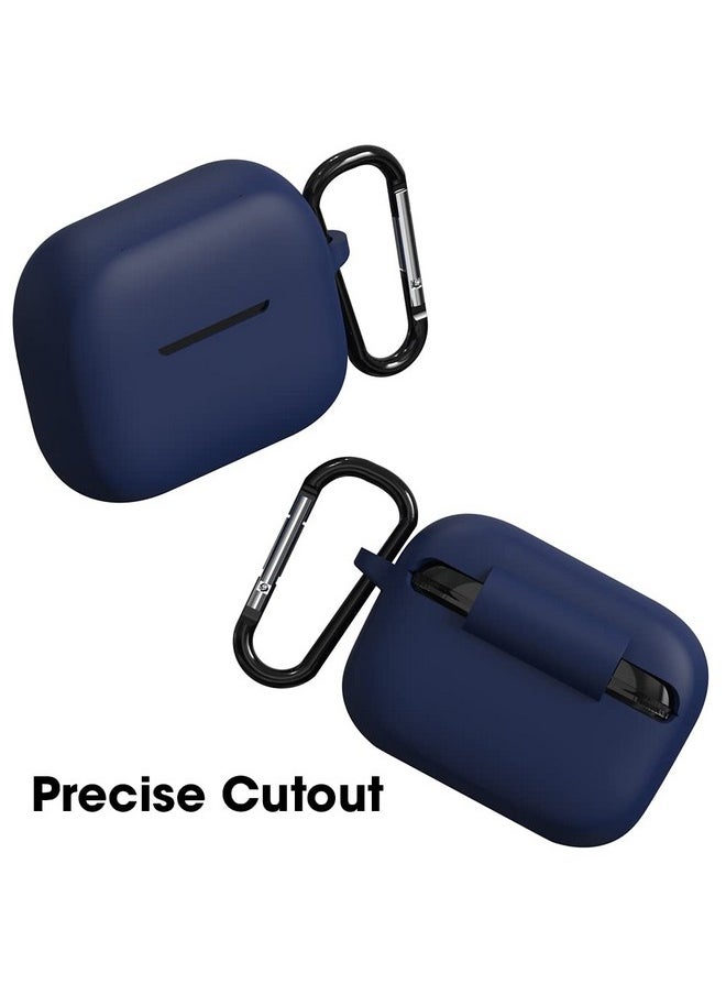 Sounce - Sounce Earphone Case Cover Compatible with Boat Airdopes 161, Soft Silicone Skin Case Cover Shock-Absorbing Protective Case with Keychain [Front LED Visible] - (Blue) - Image 1