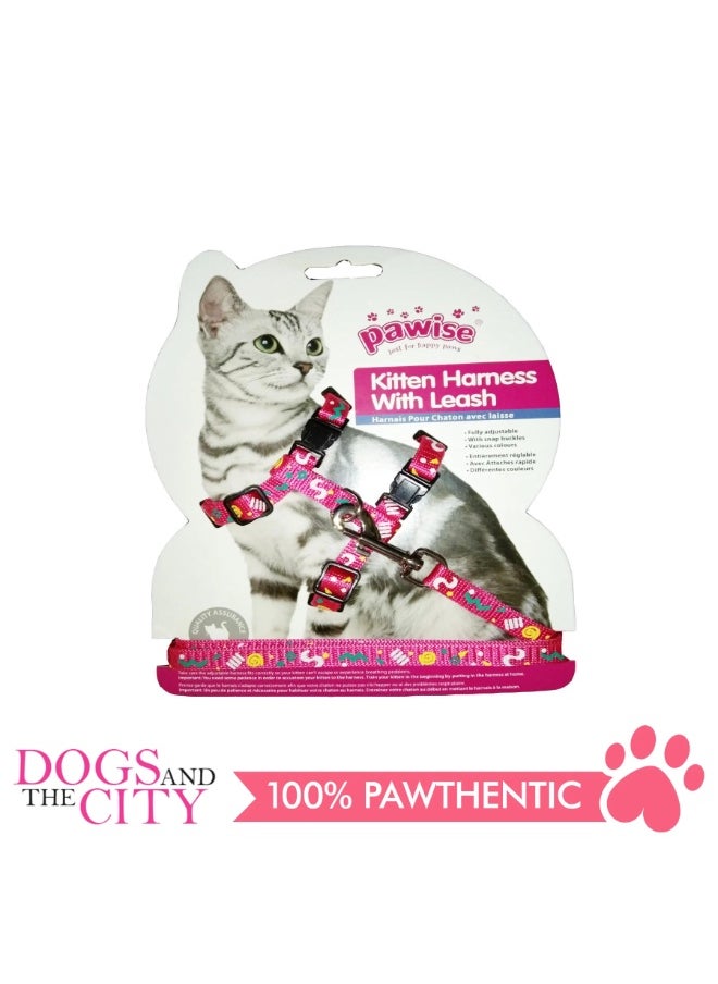 Pawise - Kitten Harness With Leash Asst Colors - Image 1