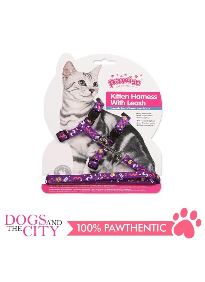 Pawise - Kitten Harness With Leash Asst Colors - Image 1