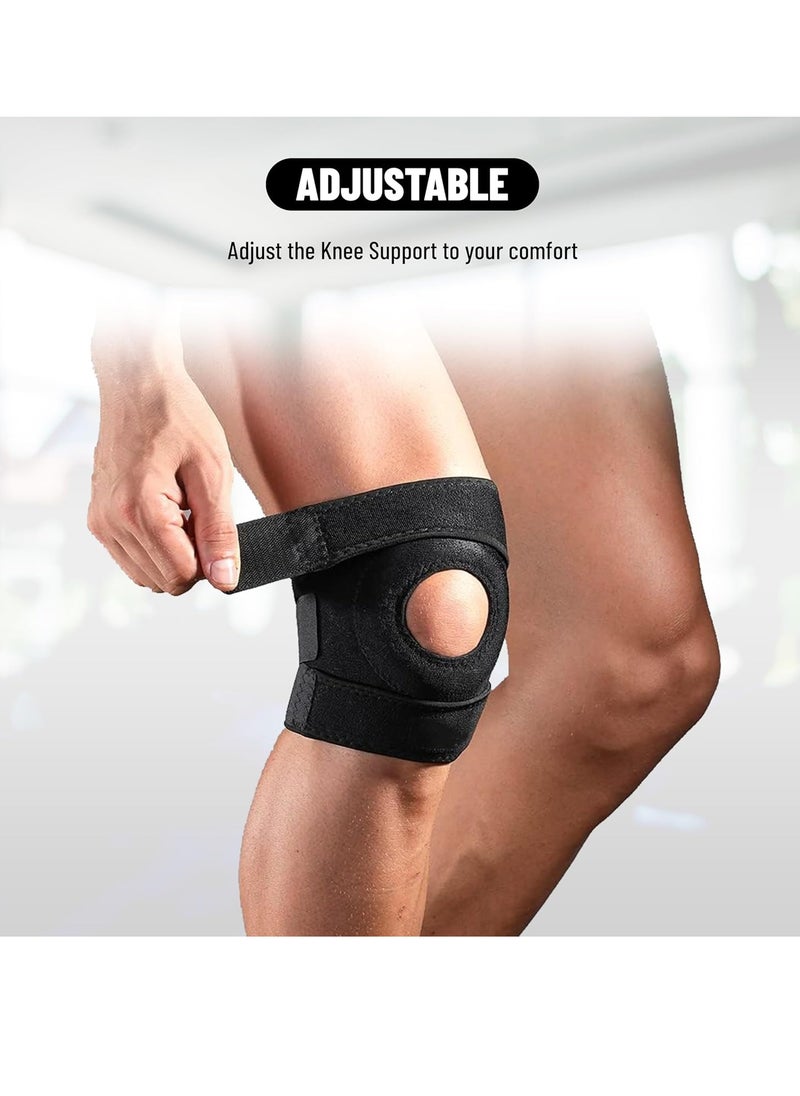 Adjustable Elastic Slip-in Knee Support - Pack of 2 | Black | Material: Neoprene | For Arthritis, Meniscus Tear, ACL, Knee Pain Relief, Runner, Sport, Gym, Sports, Exercise, Workout, Cycling - pzsku/Z85C8B753CB9C0367CA22Z/45/_/1731559689/fa10e537-7153-4c2f-9200-629f06ffc94e