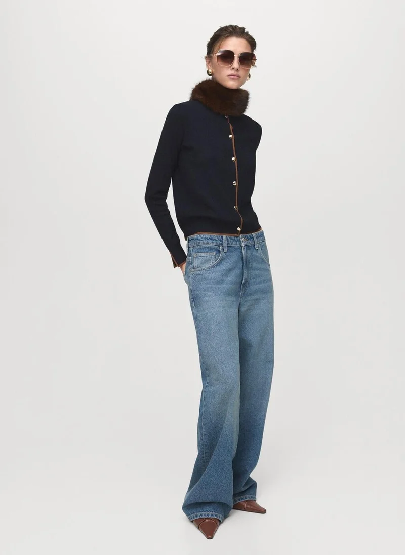 مانجو Cardigan with cuff opening