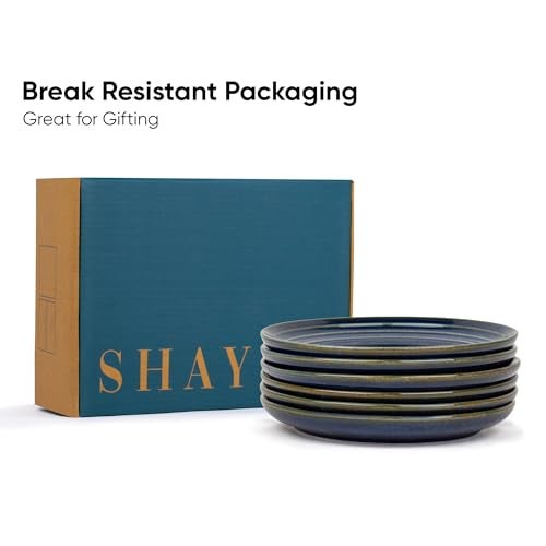 Shay Quarter Plates Set of 6, Blue Green | Glossy Finish | Ceramic Snack Plates | Snacks Plates Set of 6 | Dessert Plates | Snack Plate | Small Plates (Quarter Plate, Blue Green) - Image 5