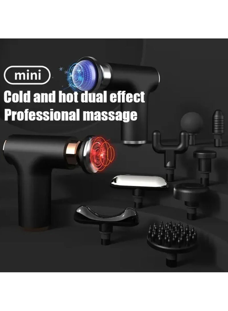 Massage Gun with Heat and Cold, Deep Tissue Percussive Vibration Body Muscle Massage Gun New Professional Heating Mini Massager  - Image 2
