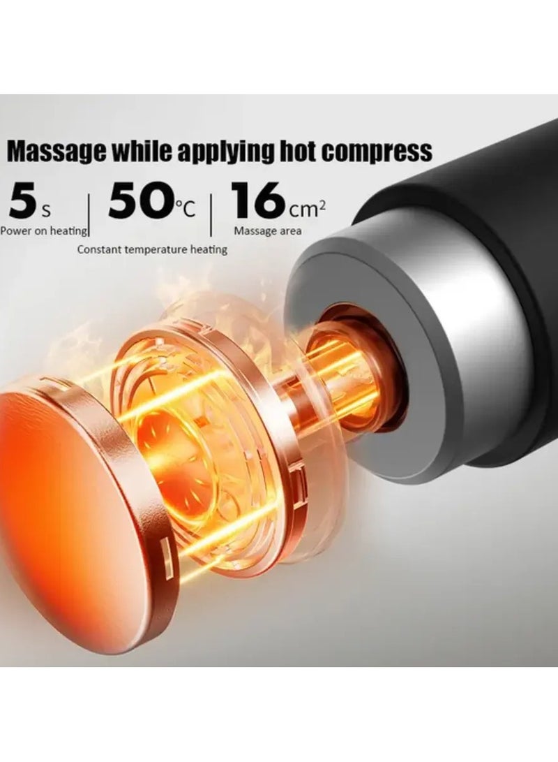 Massage Gun with Heat and Cold, Deep Tissue Percussive Vibration Body Muscle Massage Gun New Professional Heating Mini Massager  - Image 3