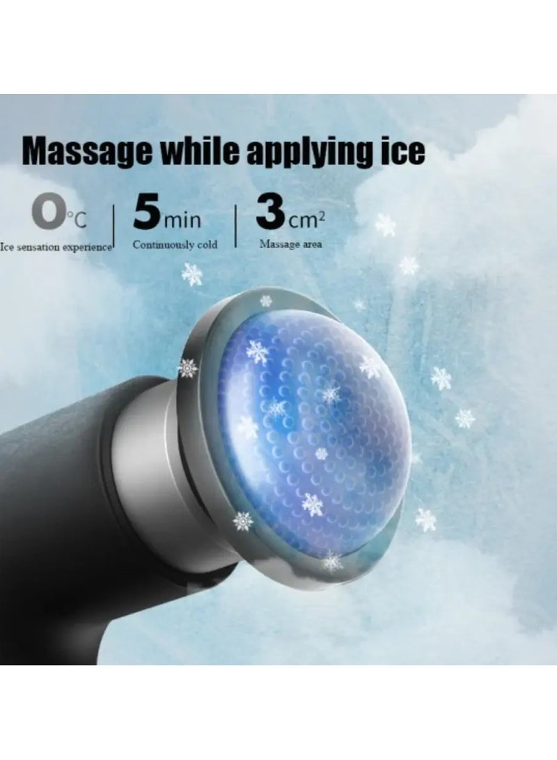 Massage Gun with Heat and Cold, Deep Tissue Percussive Vibration Body Muscle Massage Gun New Professional Heating Mini Massager  - Image 4