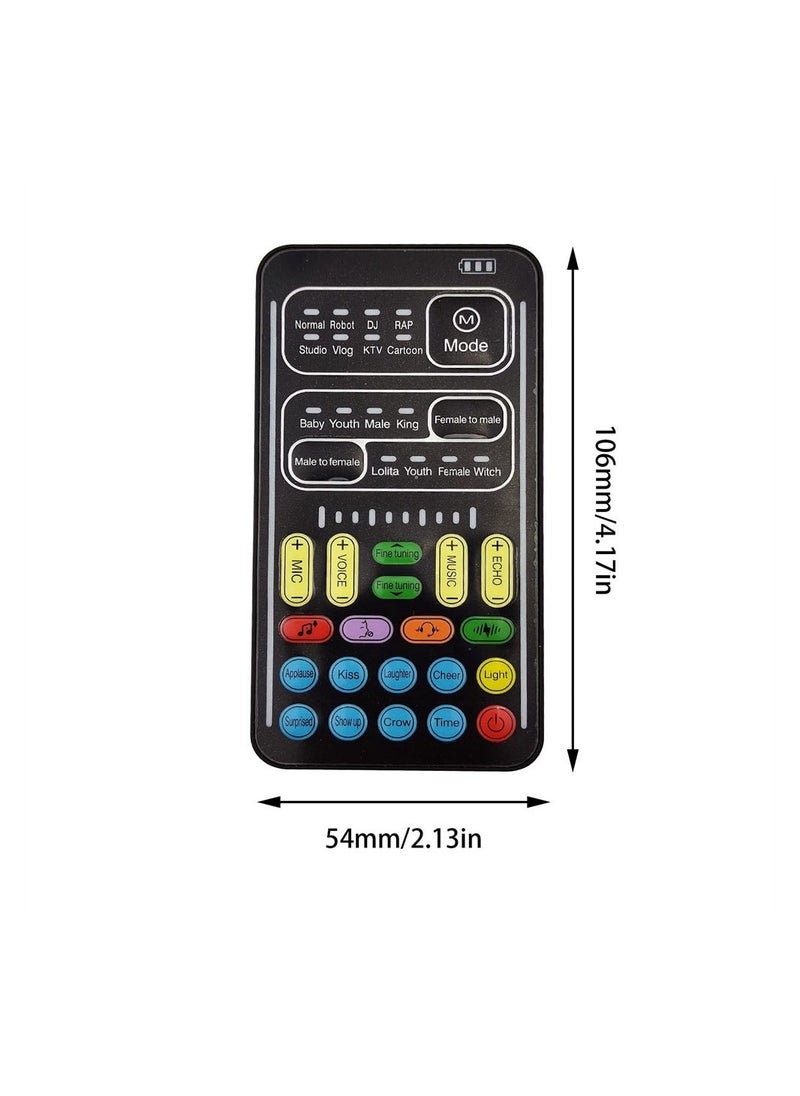 Generic Portable Voice Changer, Handheld Microphone Voice Changer with 8 Sound Effects,Portable Mini Voice Changer Device Sound Effects Machine for Mobile Phone PC Laptops PS4 Xbox One Games  - Image 3