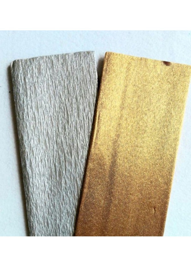 Terabyte CREPE RIBBON GOLD/SILVER 6X7 STRIPS - Image 3