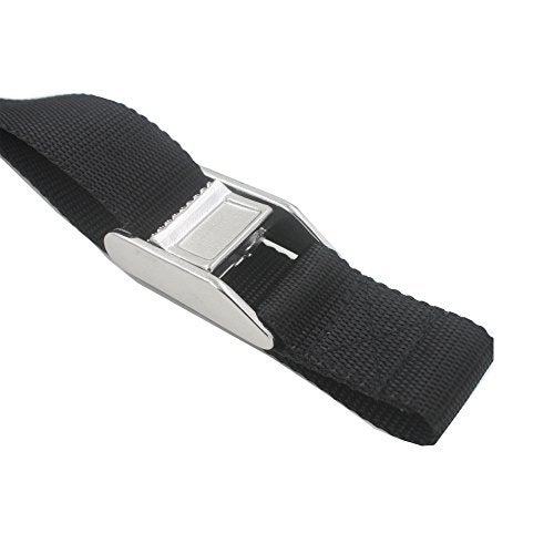 YYST 54" Battery Tie Down Strap Kit Battery Hold Down Strap with Stainless Steel 316 Buckle, Stainless Steel 316 Deck Mounts, 4 SS Screws -1/PK - Image 4