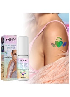Glitter Tattoo Skin Glue, Body Glitter Glue, Adhesive Cosmetic Temporary Tattoo Glitter Powder Glue Body Painting Face Eyebrows Hair Gel For Party