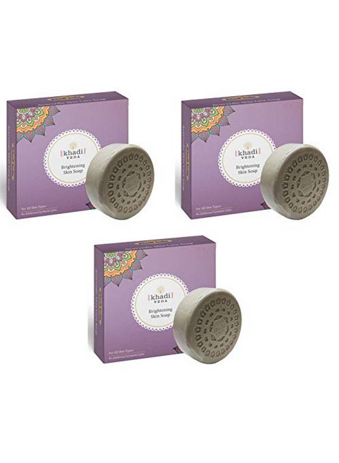 khadi veda Ayurvedic Brightening Skin Care Bath Soap 100 Gm Each (Pack Of 3) - Image 2