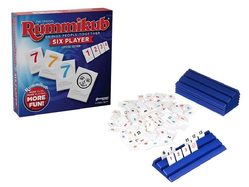 Pressman Rummikub Six Player Edition - The Classic Rummy Tile Game - More Tiles and More Players for More Fun! by Pressman , Blue - Image 2