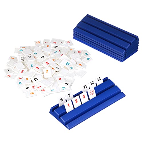 Pressman Rummikub Six Player Edition - The Classic Rummy Tile Game - More Tiles and More Players for More Fun! by Pressman , Blue - Image 4