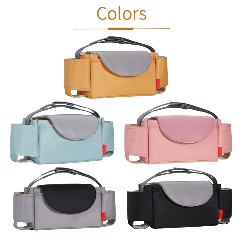 Diaper Bag Backpack: Green Cotton Linen Fabric, Multiple Compartments - Lightweight Compact, Baby Stroller Bag for Stylish Moms On The Go - Image 5