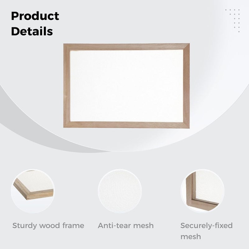 12X8 Wooden Paper Making Frame - 3Pcs DIY Crafting Molds for Art Projects - Image 2