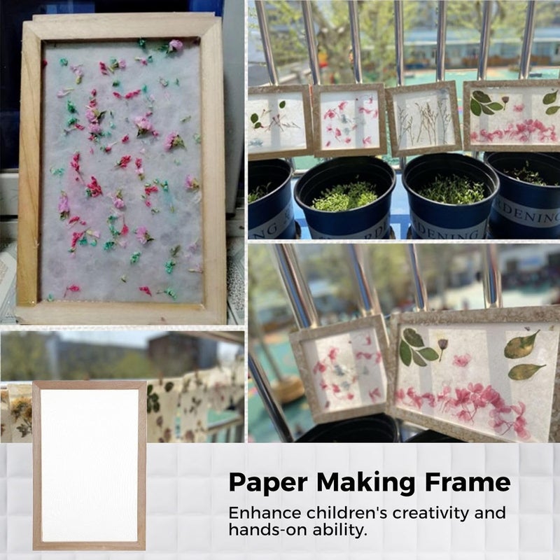 12X8 Wooden Paper Making Frame - 3Pcs DIY Crafting Molds for Art Projects - Image 3