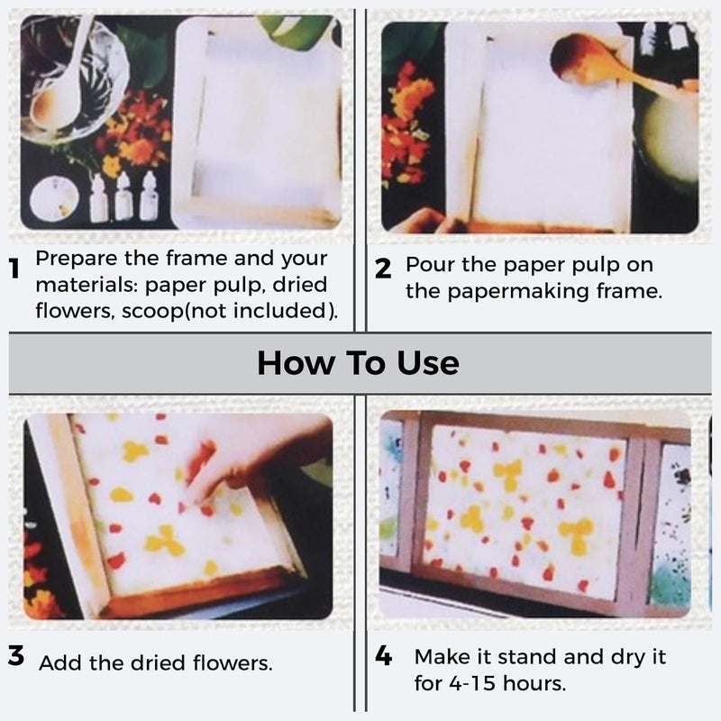 12X8 Wooden Paper Making Frame - 3Pcs DIY Crafting Molds for Art Projects - Image 4