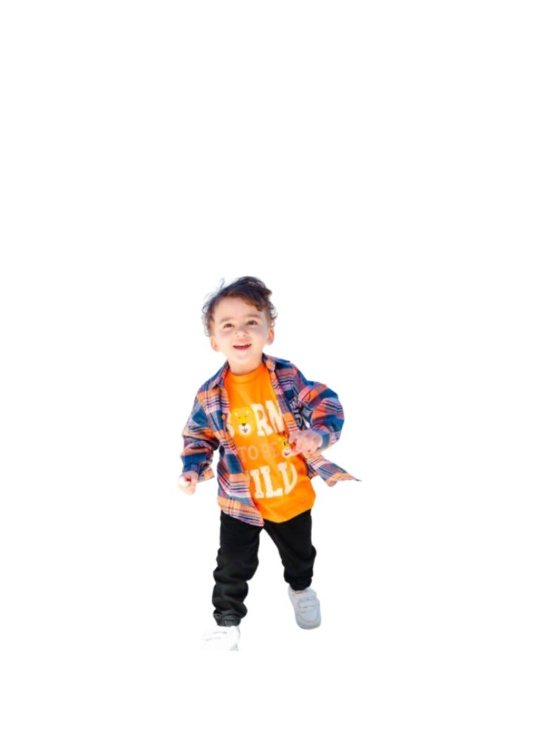 Shimizu, a boys' autumn t-shirt Orange T-shirt - Image 1