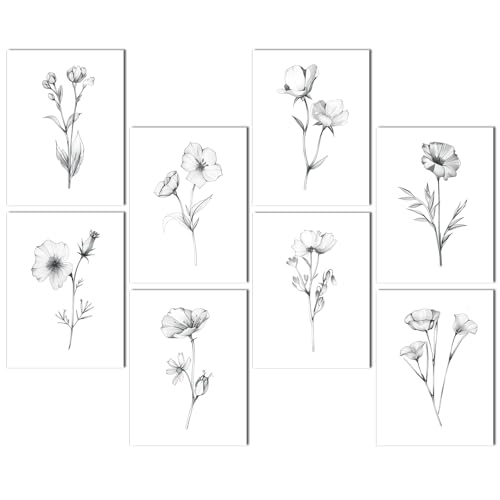 FurnoFlexArt Acoustic Panels Tiles Decorative Room Sound Proof Foam Absorbing Panels Noise Dampening Canceling Reducing Blocker for Walls (Floral Sketch, 48 * 32 in) - Image 1