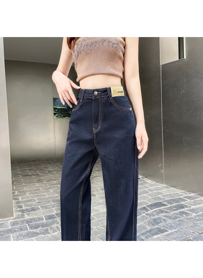 EPTISON Simple & Comfortable Women's Jeans - 2025 Summer Retro High Waist Slimming Versatile Straight Leg Pants - Image 5
