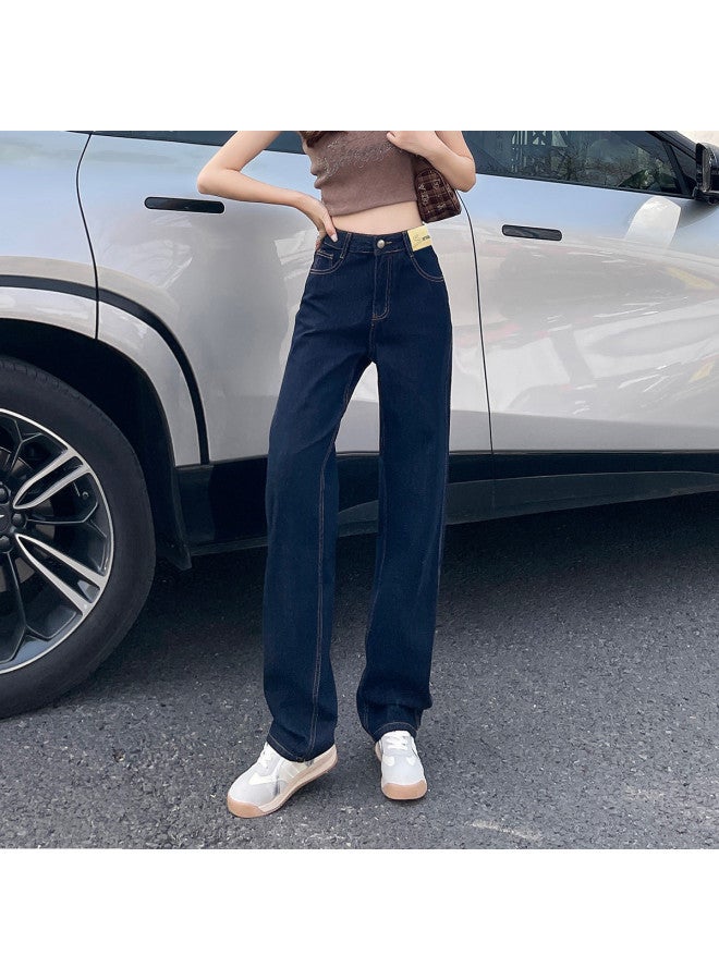 EPTISON Simple & Comfortable Women's Jeans - 2025 Summer Retro High Waist Slimming Versatile Straight Leg Pants - Image 3