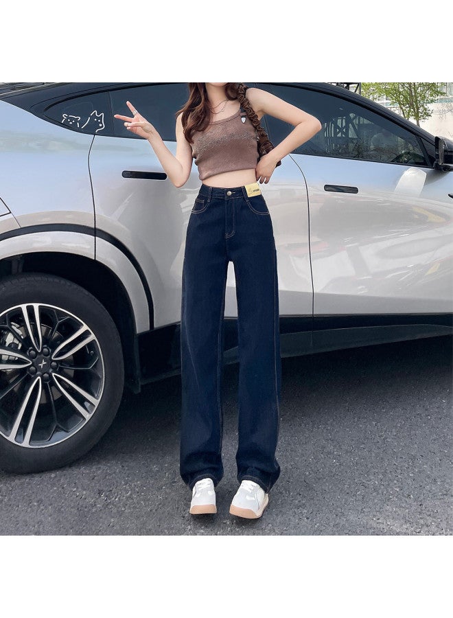 EPTISON Simple & Comfortable Women's Jeans - 2025 Summer Retro High Waist Slimming Versatile Straight Leg Pants - Image 2