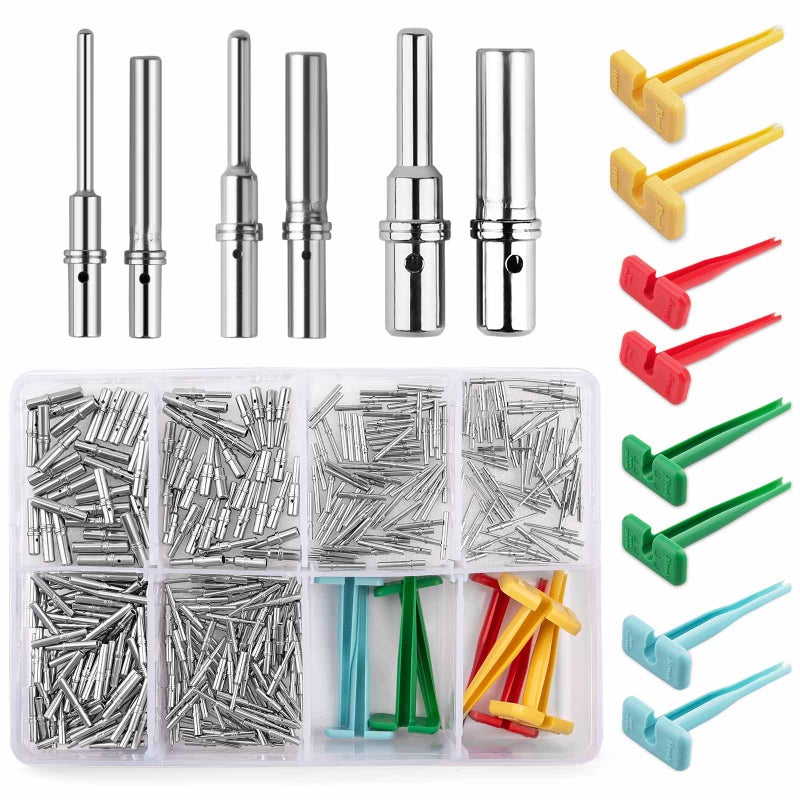 JRready 188PCS Deutsch Connector Pin Socket Kit BarrelStyle Solid Terminals Size 121620 1222 AWG with Pin Removal Tool for DTDTMDTPDTHDHD Series - Image 2