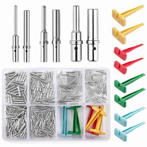 JRready 188PCS Deutsch Connector Pin Socket Kit BarrelStyle Solid Terminals Size 121620 1222 AWG with Pin Removal Tool for DTDTMDTPDTHDHD Series - Image 1