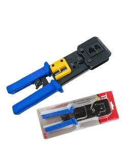 Generic Kathariyas RMX RJ45 Crimp Tool AllinOne Crimper for PassThroughEZLegacy RJ11RJ12RJ45 connectorsCAT3CAT5eCAT6 Network Cable UTPSTP Wire Crimping Tool  - Image 1