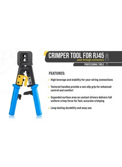 Generic Kathariyas RMX RJ45 Crimp Tool AllinOne Crimper for PassThroughEZLegacy RJ11RJ12RJ45 connectorsCAT3CAT5eCAT6 Network Cable UTPSTP Wire Crimping Tool  - Image 2