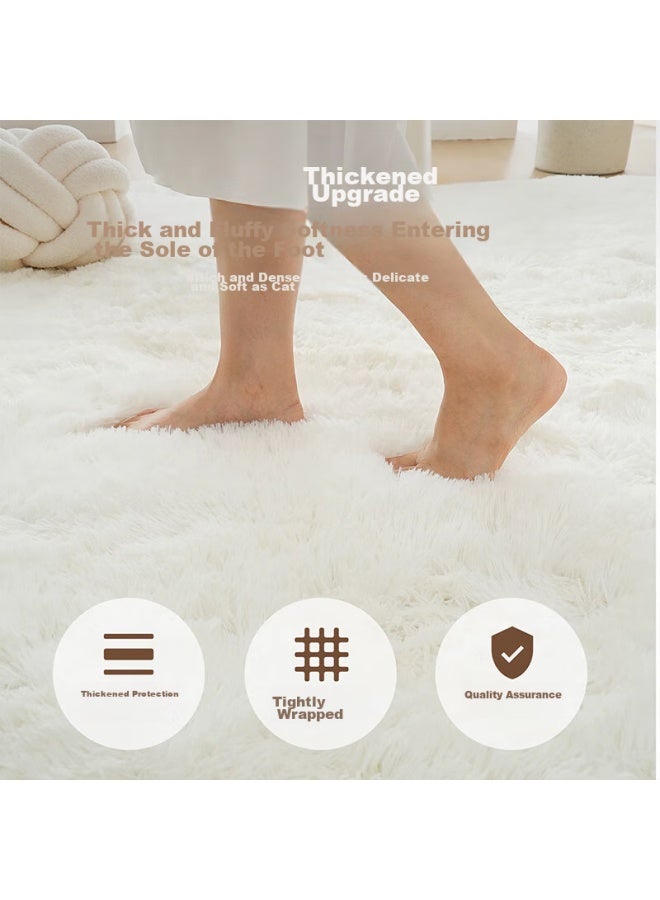 Moon Time Carpet, Living Room Bedroom Bedside Rug, Thickened Non-slip Long Velvet Fleece, Bay Window Mat, Children's Room Tatami Floor Heating Mat - Image 3
