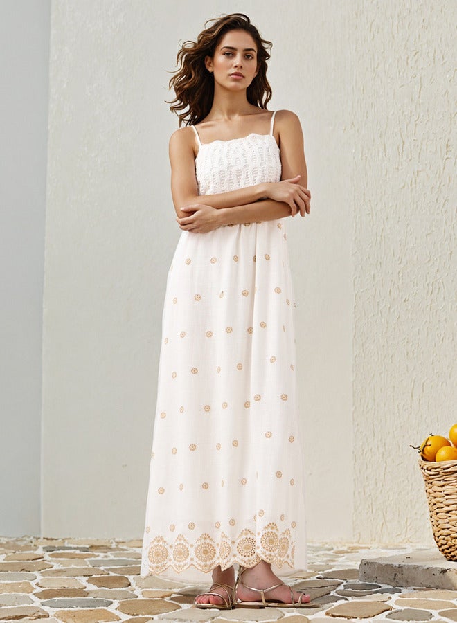 تواكستريمز فستان بدون أكمام مطرز من - Image 2