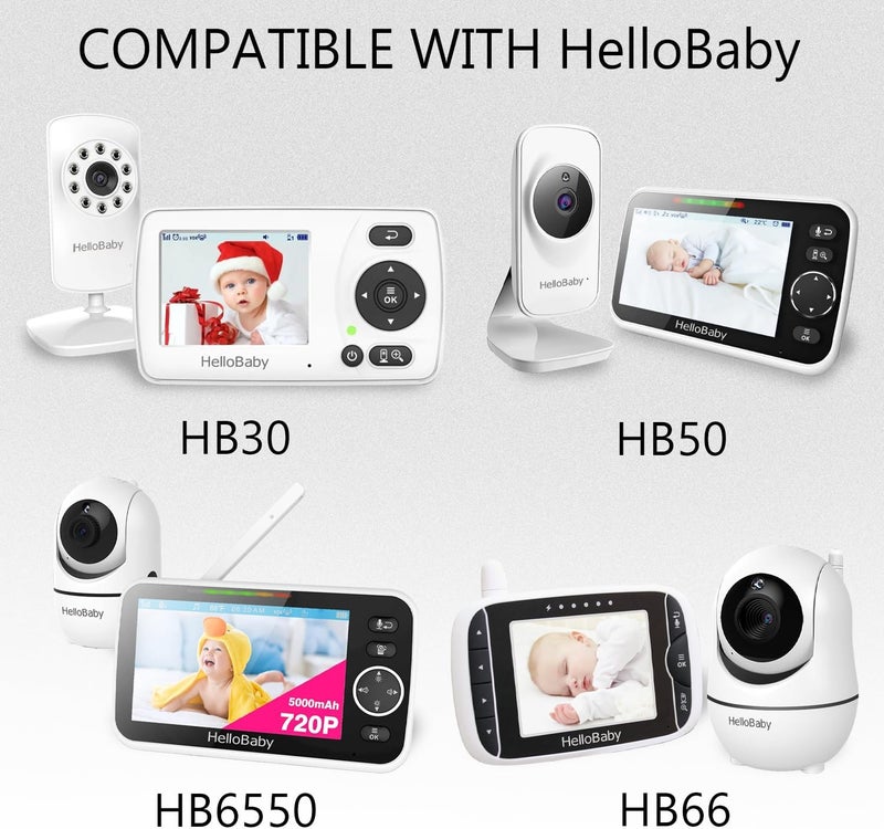 BOEEA بديل لشاحن مراقب الأطفال Hello Baby HB66 HB6550 HB50 HB30 K05S050100U محول 5V لكاميرا HelloBaby مراقب الطاقة كورد - Image 2