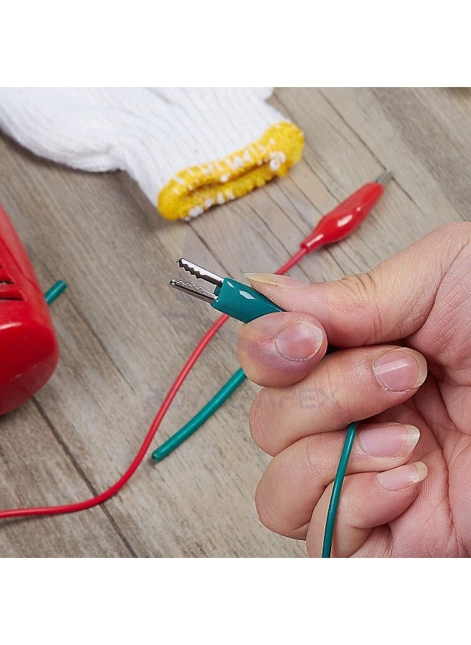 Biella Biellaâ„¢ 10Pcs Coloured Crocodile Clip - Double-ended Alligator Clips Cable Testing Wire Clip for Electrical Appliances Digital Test  - Image 4