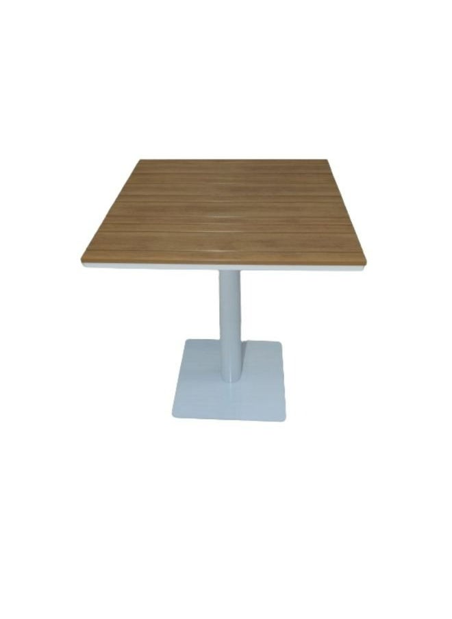 Swin Furniture Swin Luxury One Leg  Aluminum Patio Garden Outdoor Square Dining Table(70*70*73)  - Image 1