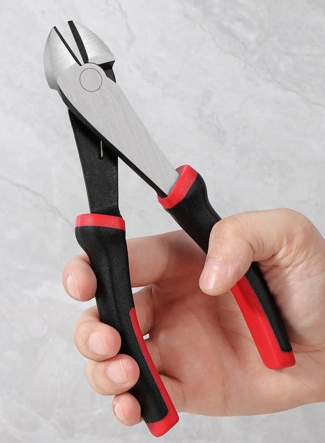 IGAN 7-inch Wire Cutters, Spring-loaded Side Cutters Dikes, Ultra Tough and Durable Diagonal Cutting Pliers in CRV Steel, Heavy Duty Cutting Pliers for Electrical, Artificial Flowers and Homes - Image 3