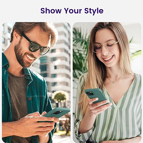 OTOFLY Designed for iPhone 15 Case Silicone Shockproof Slim Thin Phone Case for iPhone 15 61 inch Pine Green - Image 3