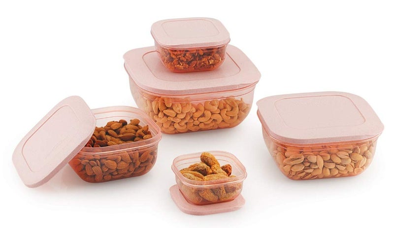 MOXWARE 55 pcs Food Grade Plastic Container Set for Kitchen and fridge Storage of GroceryDry FruitsSnacks Multi ColorMade In India - Image 2