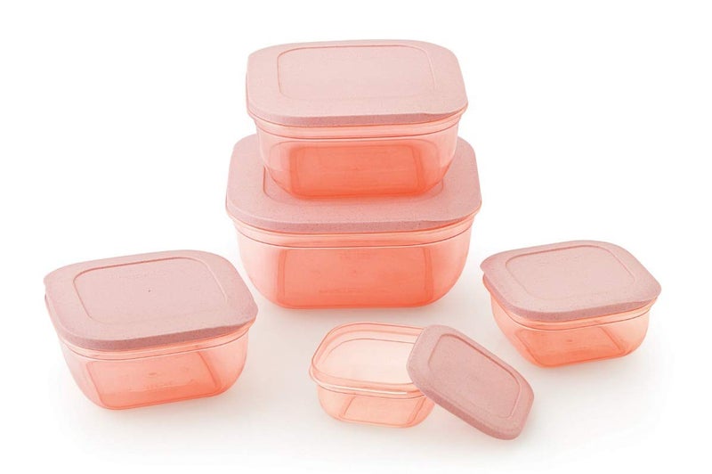 MOXWARE 55 pcs Food Grade Plastic Container Set for Kitchen and fridge Storage of GroceryDry FruitsSnacks Multi ColorMade In India - Image 3